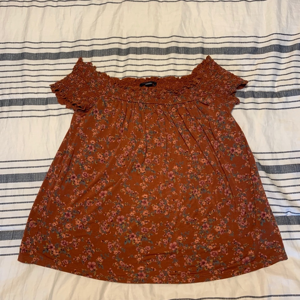 Off the shoulder floral top